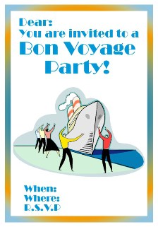 Free Bon Voyage Party Invitations - All Free Invitations