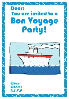 Free Bon Voyage Party Invitations - All Free Invitations
