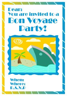 Free Bon Voyage Party Invitations - All Free Invitations