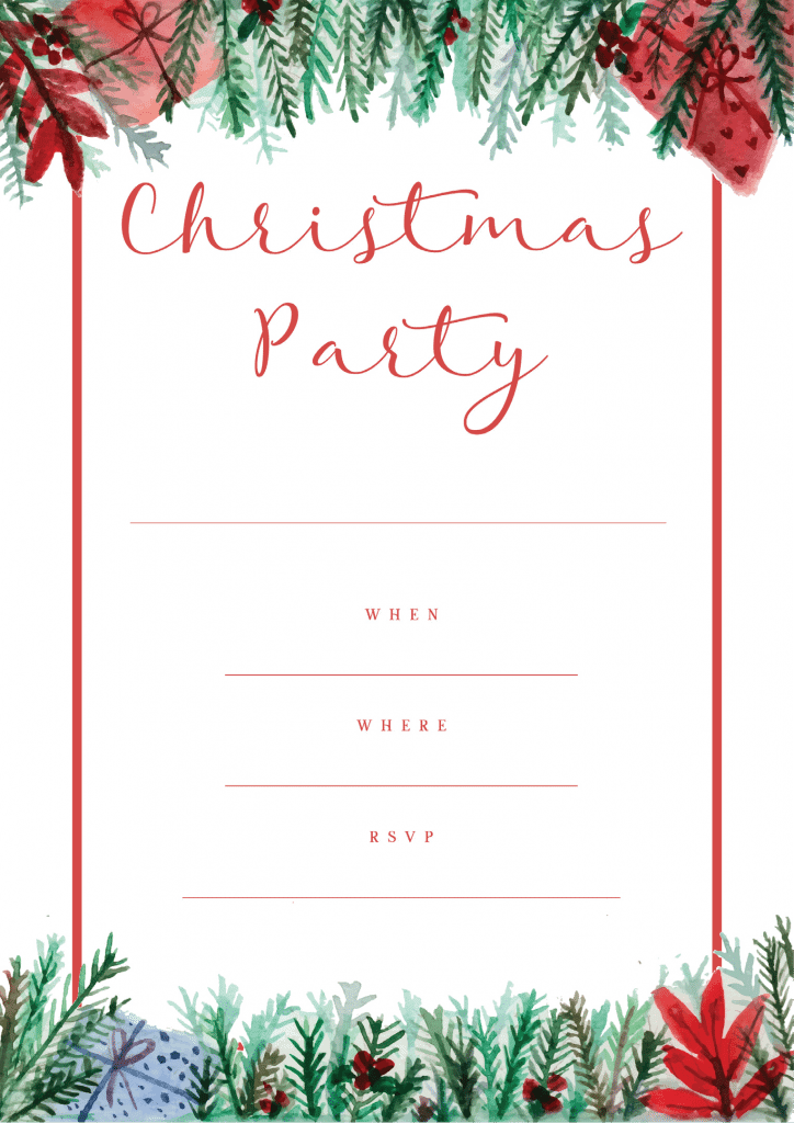 free downloadable christmas party invitation - All Free Invitations